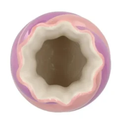 DK Design boeket vaas Sweety - keramiek - roze/paars - 15 x 30 cm Outlet