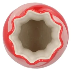 DK Design boeket vaas Sweety - keramiek - roze/rood - 15 x 30 cm New