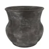 DK Design plantenpot - antraciet - voor kamerplant - 34 x 34 cm Discount