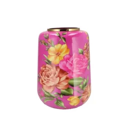 DK Design Vaas Flower Bouquet - fuchsia roze - 33 x 32 x 40 cm Outlet