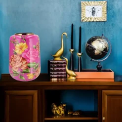 DK Design Vaas Flower Bouquet - fuchsia roze - 33 x 32 x 40 cm Outlet