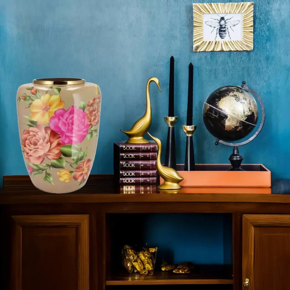 DK Design Vaas Flower Bouquet - taupe - D33 x H45 cm New