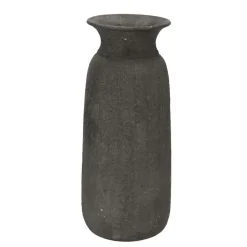 DK Design vaas kruik model Maya - verweerd zwart - D18 x H40 cm - rustiek Discount