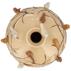 DK Design Vaas Vogels - zandkleurig - D14 x H14 cm Outlet