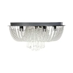 Beliani DORNAS - Kroonluchter - Zilver - Ijzer Discount