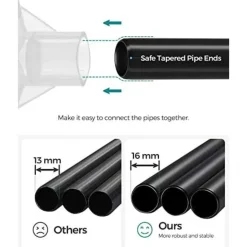 Songmics Draagbare kledingkast, opvouwbare kast, 150x45x175 cm, zwart Sale