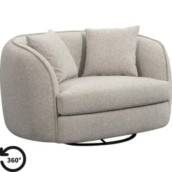 Leen Bakker Draaibare Loveseat Enzio - stof Sirena - greige Outlet