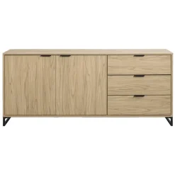 Leen Bakker Dressoir Lucca - eikenkleur - 82x185x48 cm New