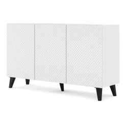 Homlando Dressoir Ravenna PC 150 3D glanzend wit (fronten) deuren gefreesd Hot