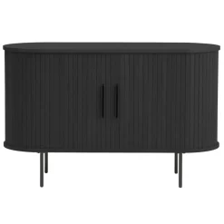 Giga Living Dressoir Zwart Eikenhout - 120x45x76cm - Nola New