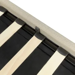 Beliani DREUX - Bed met opbergruimte - Beige - 160 x 200 cm - Polyester New