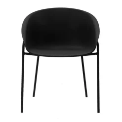 DS4U - Ella kunststof eetkamerstoel - zwart Outlet