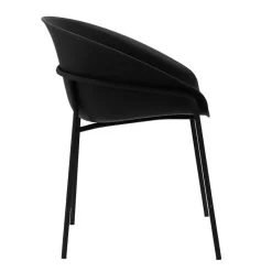 DS4U - Ella kunststof eetkamerstoel - zwart Outlet