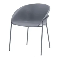 DS4U - Ella kunststof eetkamerstoel - grijs New