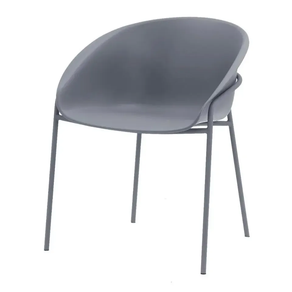 DS4U - Ella kunststof eetkamerstoel - grijs New