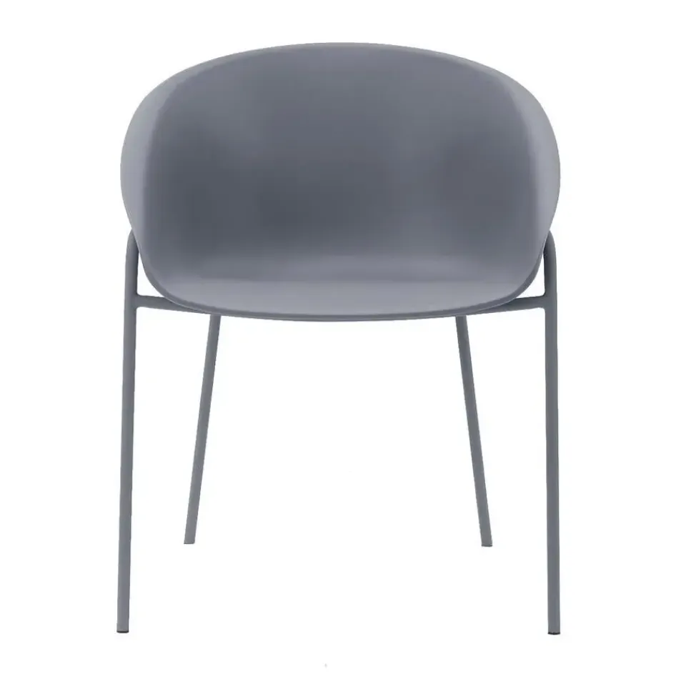 DS4U - Ella kunststof eetkamerstoel - grijs New
