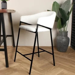 DS4U - Elza barkruk boucle ivoor 65 cm Discount