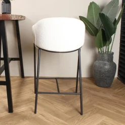 DS4U - Elza barkruk boucle ivoor 65 cm Discount