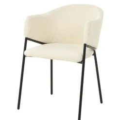 DS4U - Elza eetkamerstoel boucle wit Clearance