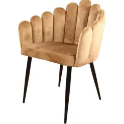 DS4U - Flower eetkamerstoel velvet goud Online