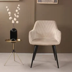 DS4U - Gaby armstoel velvet champagne Discount