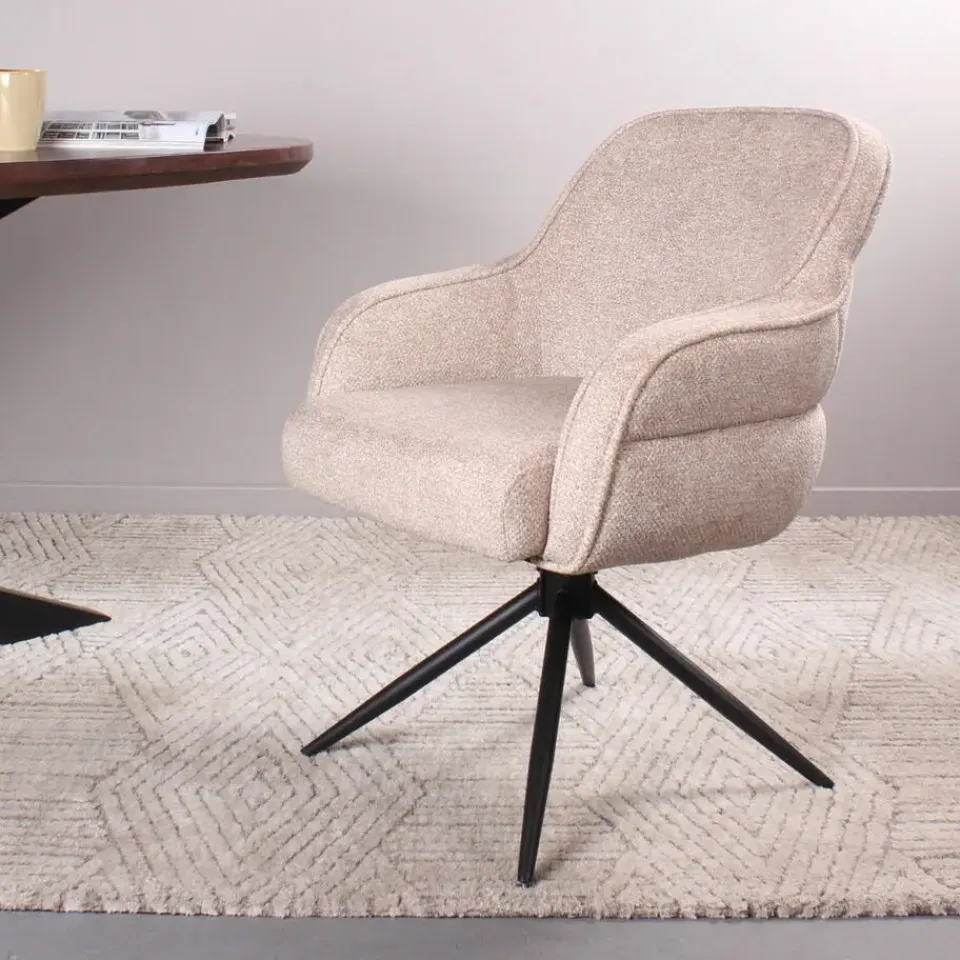 DS4U - Loisa armstoel terugdraai - champagne Best