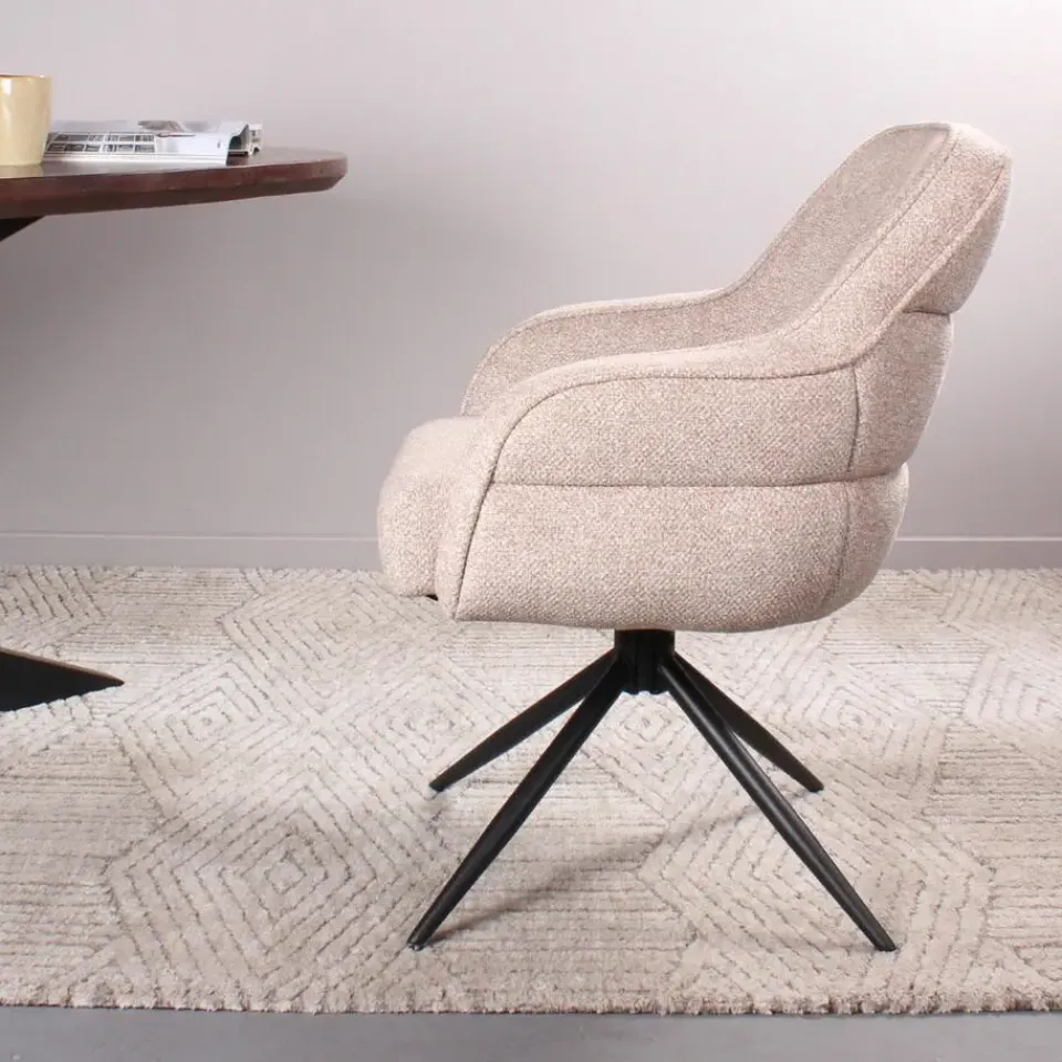 DS4U - Loisa armstoel terugdraai - champagne Best