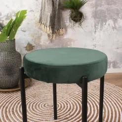 DS4U - Mika velvet kruk groen Hot