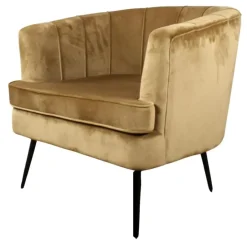 DS4U - Norah fauteuil velvet goud Outlet