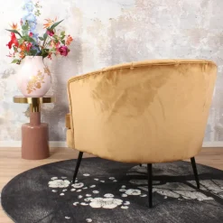 DS4U - Norah fauteuil velvet goud Outlet