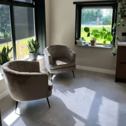 DS4U - Norah fauteuil velvet champagne/taupe Hot