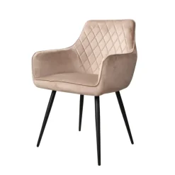 DS4U - Ravi 3.0 eetkamerstoel velours - champagne Clearance