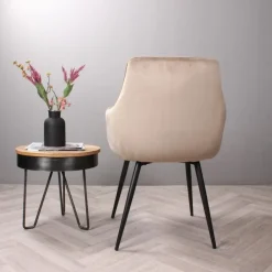 DS4U - Ravi 3.0 eetkamerstoel velours - champagne Clearance