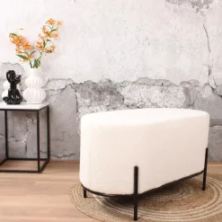 DS4U - Torben hocker duo 80x40x42 cm bouclé ivoor Online