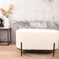 DS4U - Torben hocker duo 80x40x42 cm bouclé ivoor Online