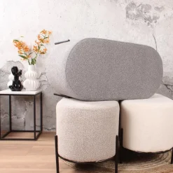 DS4U - Torben hocker duo 80x40x42 cm bouclé beige New