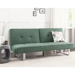 Beliani DUBLIN - Slaapbank 3-zits - Groen - Polyester Discount