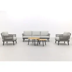 Van der Garde Tuinmeubelen - Premium Durban/Mindo stoel-bank loungeset - 5-delig Best