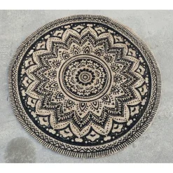 Dutch Lifestyle - Jute - Vloerkleed - 150x150 cm - Grijs Discount