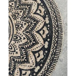 Dutch Lifestyle - Jute - Vloerkleed - 150x150 cm - Grijs Discount