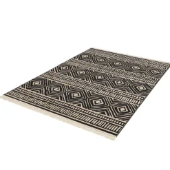 Dutch Lifestyle - Katoen - Vloerkleed - 160x230cm - Zwart Hot