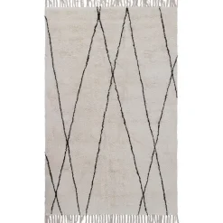 Dutch Lifestyle - Katoen - Vloerkleed - 230x160cm - Wit New