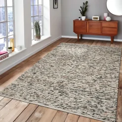 Dutch Lifestyle - Polyester - Vloerkleed - 160x230cm - Zwart Outlet