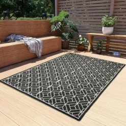 Dutch Lifestyle - Polyester - Vloerkleed - 135x230cm - Zwart Clearance