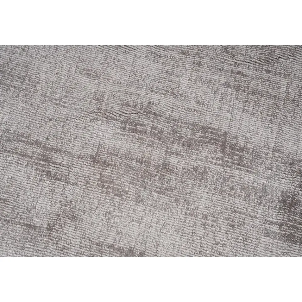 Dutch Lifestyle - Viscose - Vloerkleed - 195cm rond - Grijs Clearance