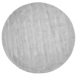 Dutch Lifestyle - Viscose - Vloerkleed - 115cm rond - Grijs Online
