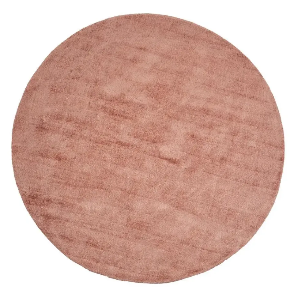 Dutch Lifestyle - Viscose - Vloerkleed - 195cm rond - Rood Clearance