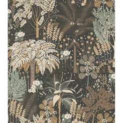 Dutch Wallcoverings - Asperia- Louan zwart/groen/goud - A54801 Discount