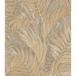 Dutch Wallcoverings - Grace Tropical palm leaf green/gold - GR322105 Discount