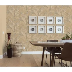 Dutch Wallcoverings - Grace Tropical palm leaf green/gold - GR322105 Discount